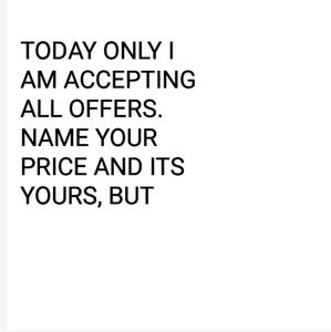 Giving back, but please be reasonable